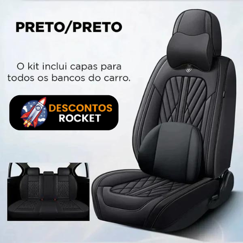 Kit Prime Deluxe de Capas de Banco Automotivas: Luxo e Conforto!