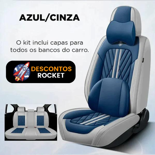 Kit Prime Deluxe de Capas de Banco Automotivas: Luxo e Conforto!