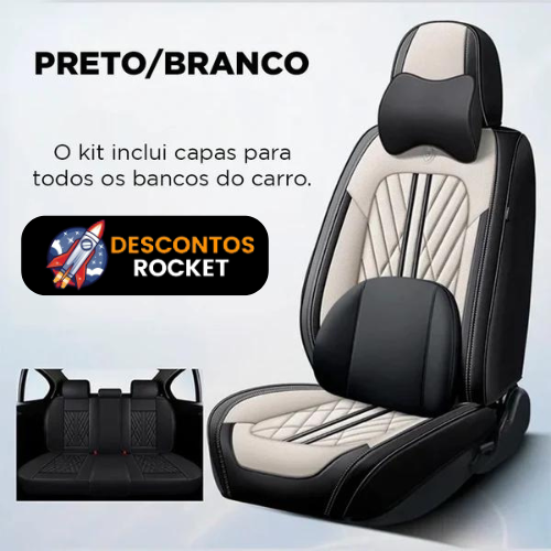 Kit Prime Deluxe de Capas de Banco Automotivas: Luxo e Conforto!