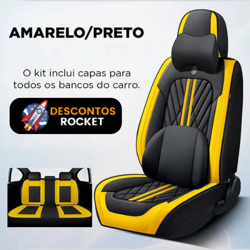 Kit Prime Deluxe de Capas de Banco Automotivas: Luxo e Conforto!