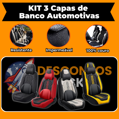 Kit Prime Deluxe de Capas de Banco Automotivas: Luxo e Conforto!